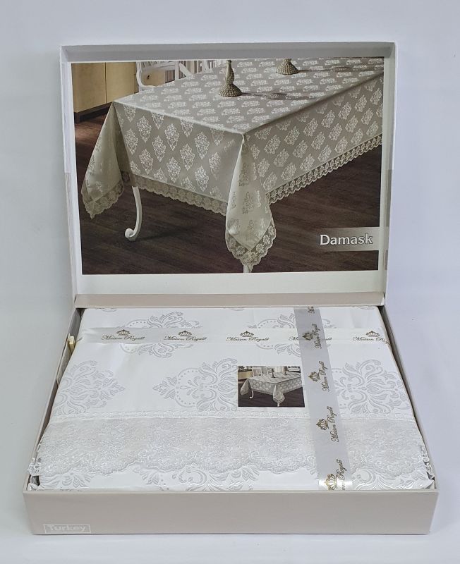 Скатертина Maison Royale 160x220 Damask White