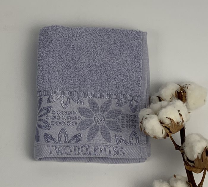 Рушник Two Dolphins Vip Cotton 30х50 Kaluga Ліловий(A152)