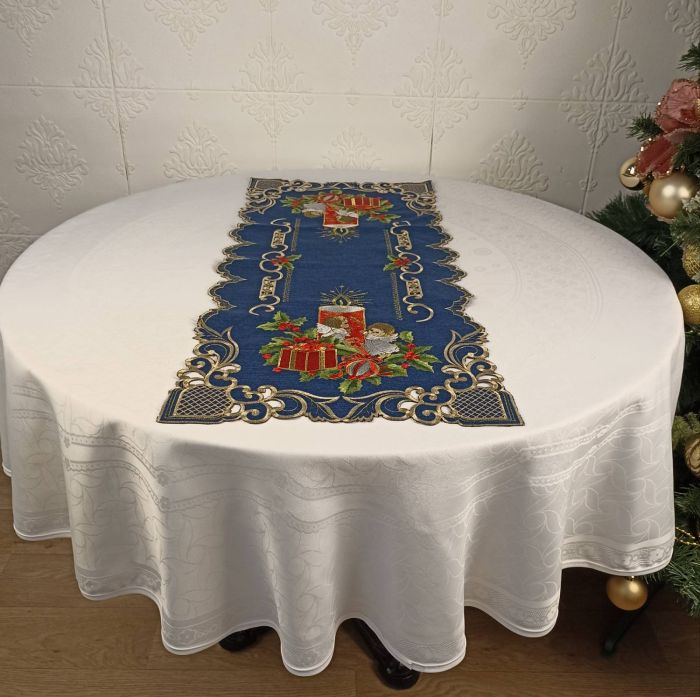 Доріжка новорічна 40х90 код 10195A Blue