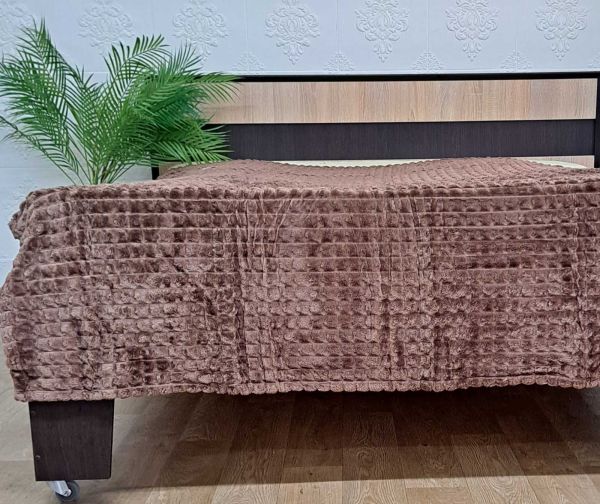 Покривало велюр 180х200 Light  Brown (618)