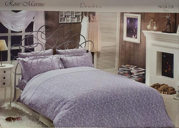 Постільна білизна Maison D'or сатин 200х220 Rose Marine Lila