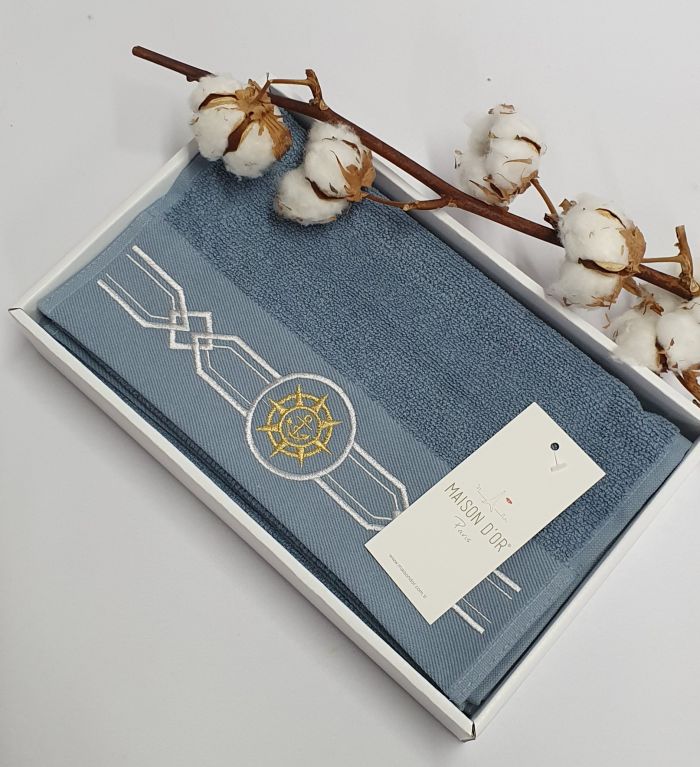 Рушники Maison D'or 4шт Elegance Blu