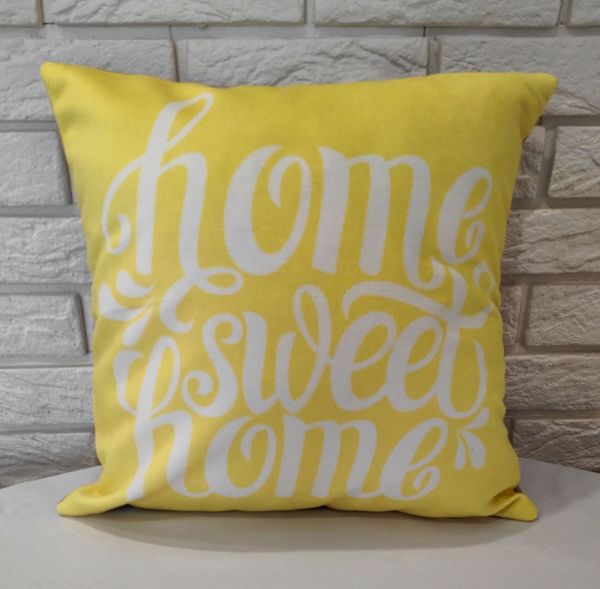 Наволочка декоративна HOME SWEET 40*40 Yellow