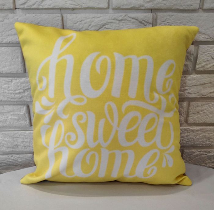 Наволочка декоративна HOME SWEET 40*40 Yellow