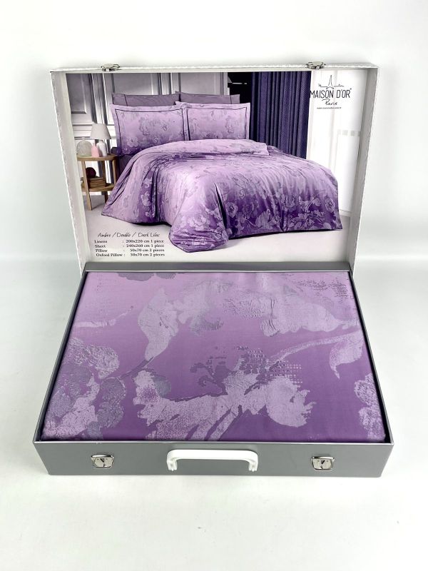 Постільна білизна Maison D'or тенцел 200х220  Ambre Dark Lilac