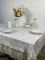 Скатертина Велюр Acme Tekstil 160x300 Lux Queen Krem-Gold PVS