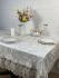 Скатертина Велюр Acme Tekstil 160x300 Lux Queen Krem-Gold PVS