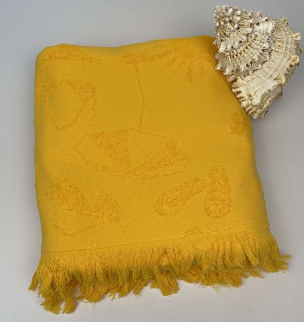 Пляжний рушник Maison D'or Miami 100x200 Yellow
