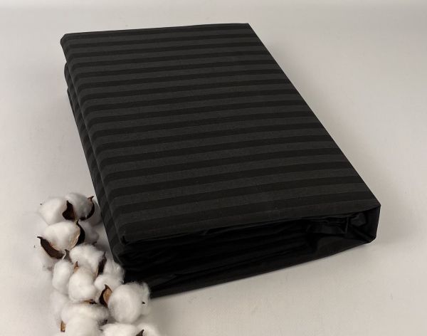 Постільна білизна Pretty страйп-ранфорс 180x220 Black(ж)