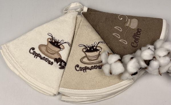 Набір кухонних рушників Pupilla 50x50 Asorti Coffee Model 9