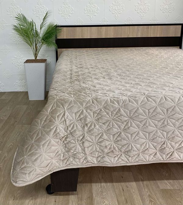 Покривало велюрове Model-17 (1290) 220х240 Cappuccino