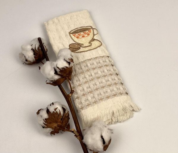 Вафельний кухнний рушник 45х65 Cappucino Beige
