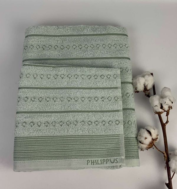 Набір рушників Philippus Slow Cotton 2 шт Timoxa Салатовий(Е847)