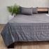 Набір постільної білизни з літньою ковдрою Colorful Home 200х230 см Anthracite