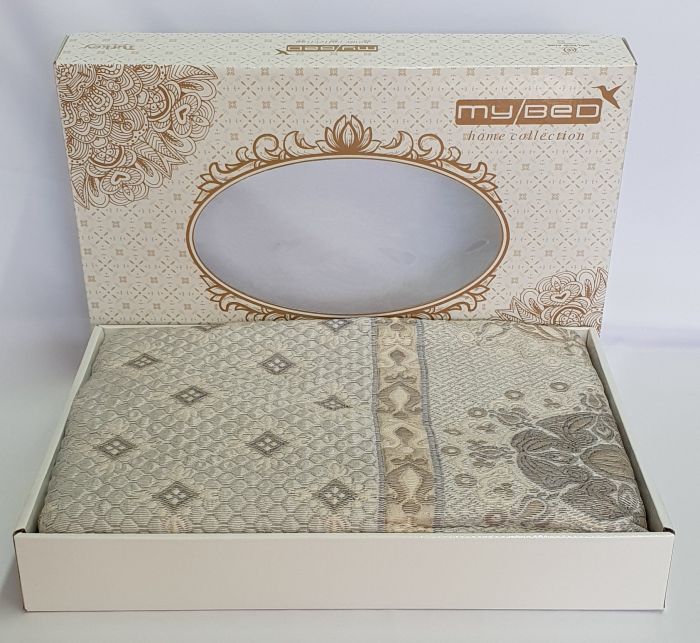 Покривало My Bed Жакард 170x240 Модель 7 Grey Bej