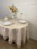 Скатертина Велюр Acme Tekstil 160x220 ovale Marguerite Capiccino PVS