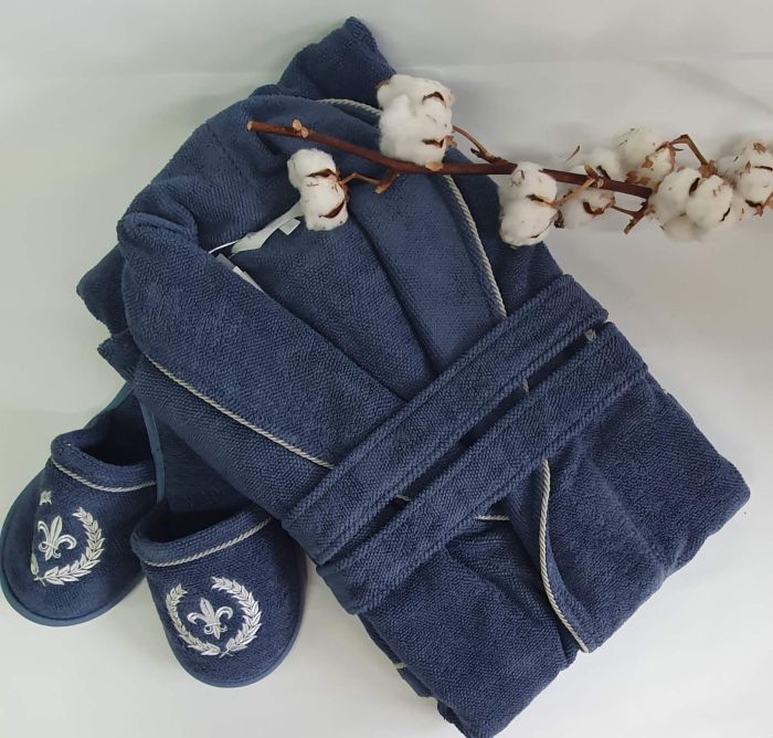 Халат чоловічий Maison D'or Seymour Blue M