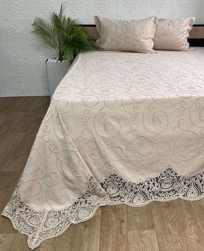 Покривало в подарунковій скриньці Maison Royale 240х260 Cappucino
