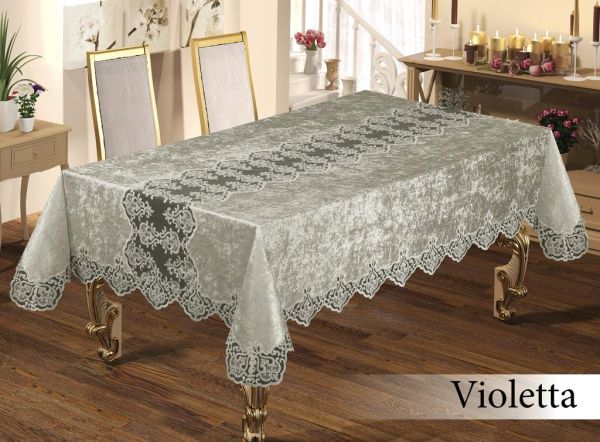 Скатертина Велюр Maison Royale 160x350 Violetta Grey