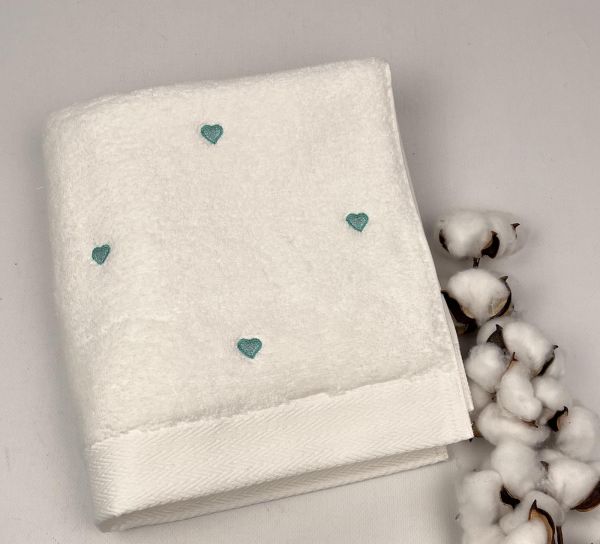 Рушник Maison D'or Love 50x100 White/Mint