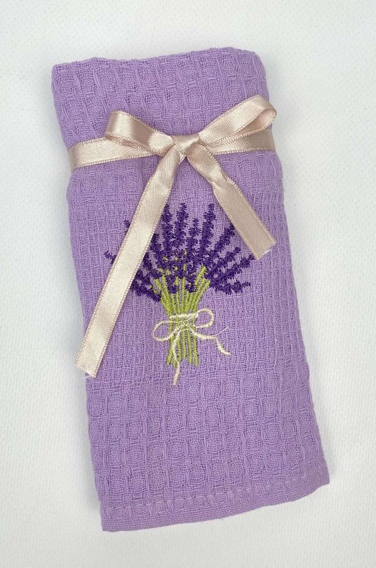 Рушник вафельний кухонний Mercan Lavanda Purple