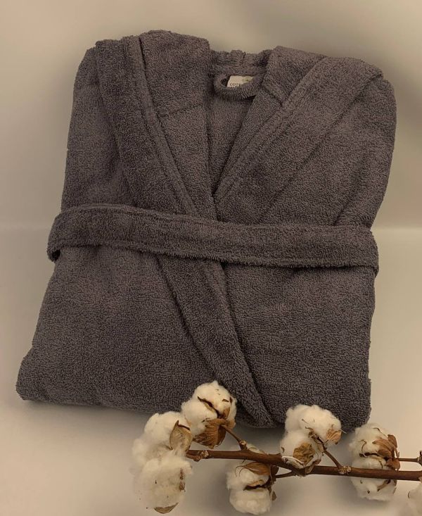Халат Cotton Point Dark Grey M