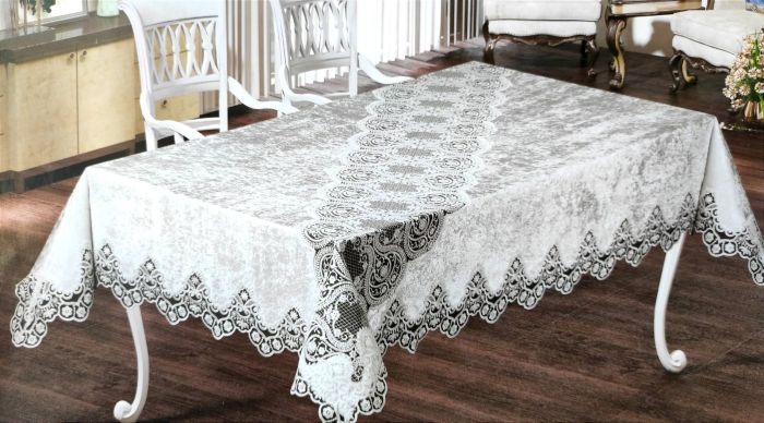 Скатертина Велюр Maison Royale 160x220 Victoria Powder