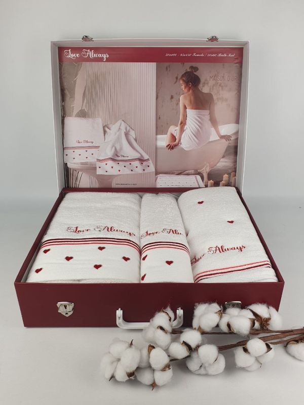 Рушники Maison D'or 3шт Love Always White