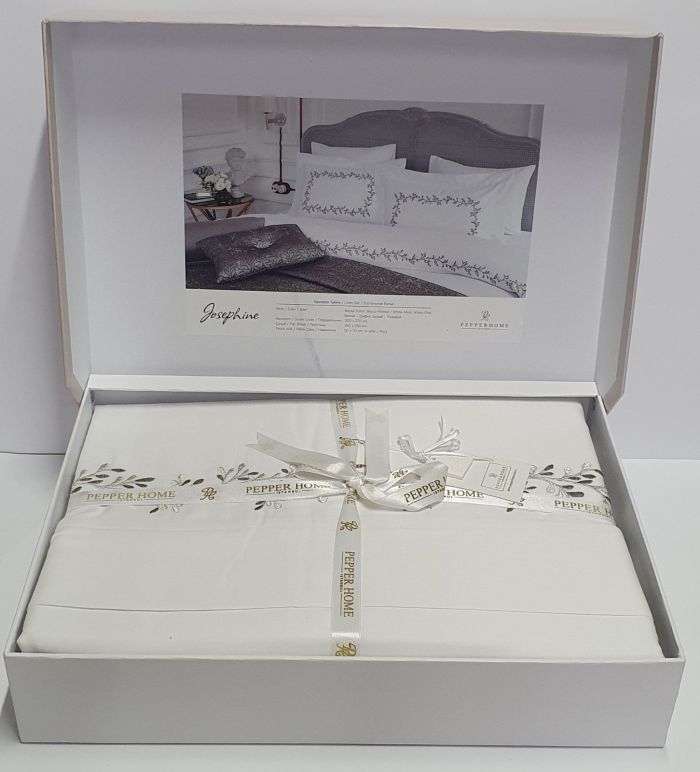 Постільна білизна Pepper Home Josephine 200x220 White-mink