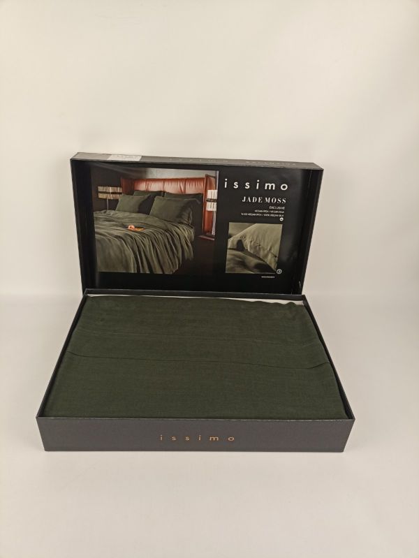 Постільна білизна Issimo Home vegan silk 200х220 Jade Moss