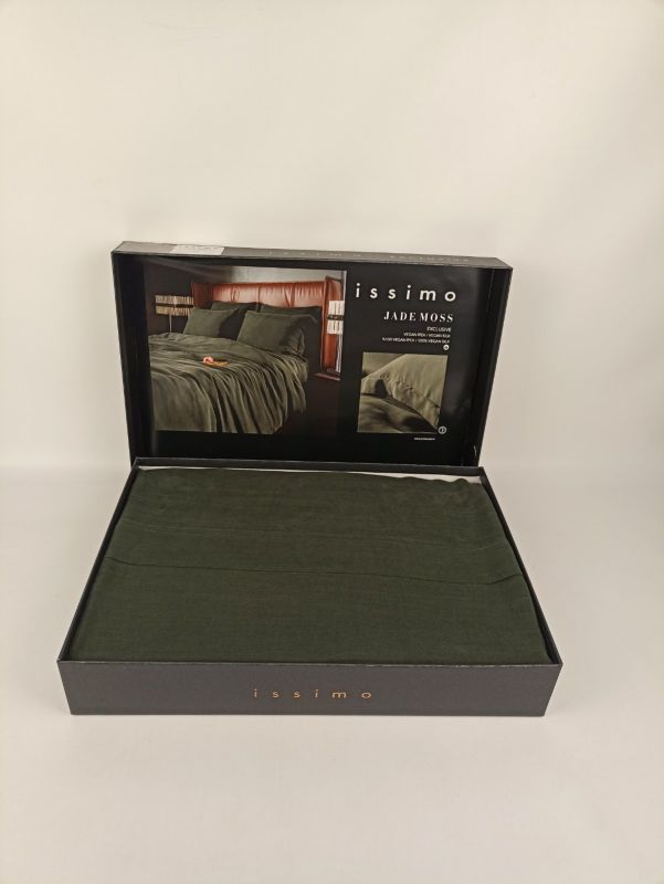 Постільна білизна Issimo Home vegan silk 200х220 Jade Moss