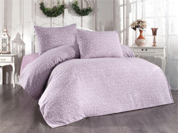 Постільна білизна Belizza фланель сімейна Wisteria lilac