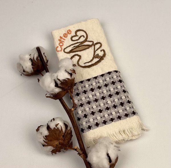 Вафельний кухнний рушник 45х65 Coffee Brown