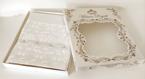 Скатертина  тефлон Maison Royale 160*220 Mitsy Cream