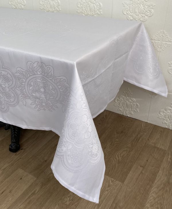 Скатертина Masali тефлон 140x180 Model 510 White