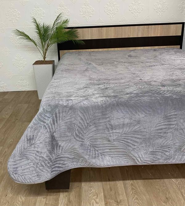 Покривало велюрове Model-16 (1284) 220х240 Grey