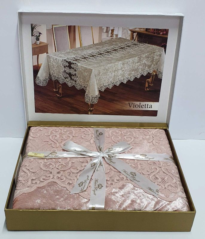 Скатертина Велюр Maison Royale 160x300 Violetta Powder