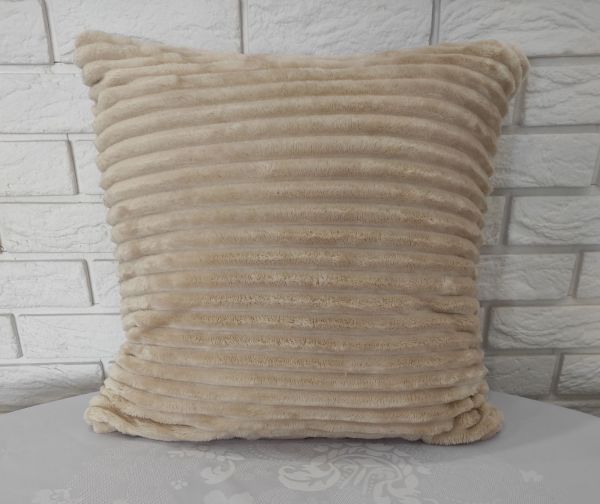 Наволочка велюрова 50х50 Light  Beige