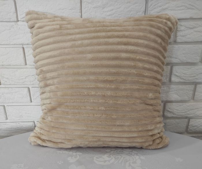 Наволочка велюрова 50х50 Light  Beige