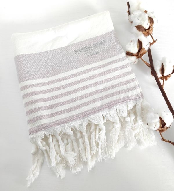 Рушник Maison D'or Primavera 50x100 Lilac-White