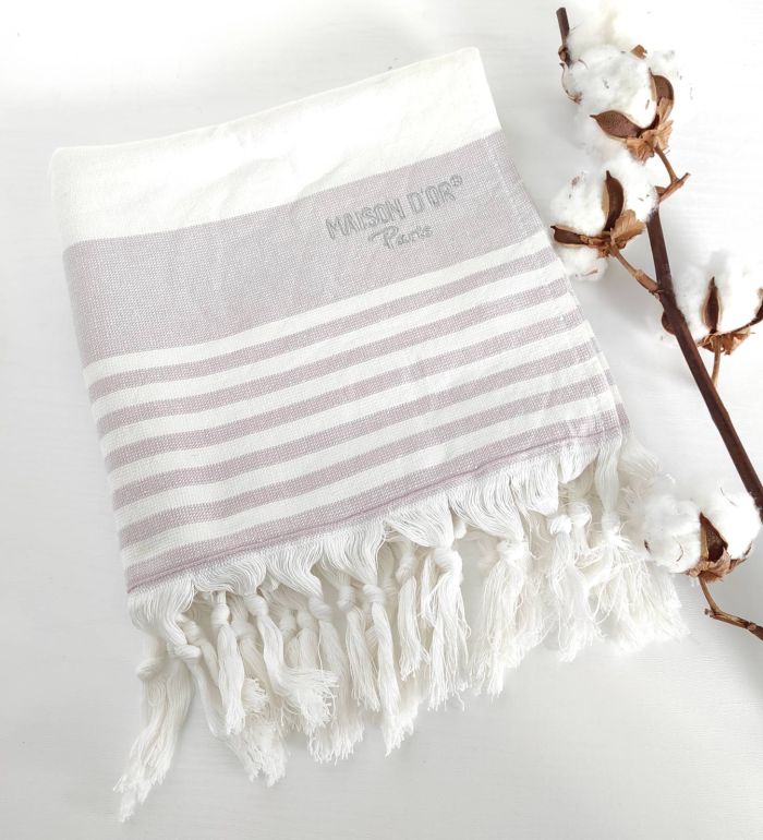 Рушник Maison D'or Primavera 50x100 Lilac-White