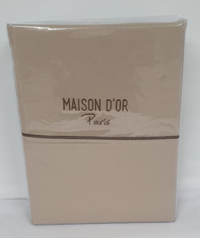 Постільна білизна Maison D'or преміум ранфорс 200х220 Beige