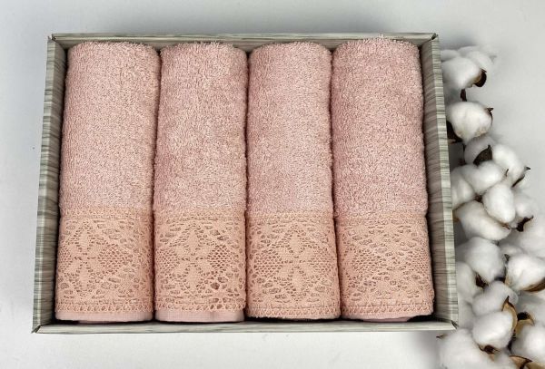 Рушники Maison D'or 4шт Naturella Rosa