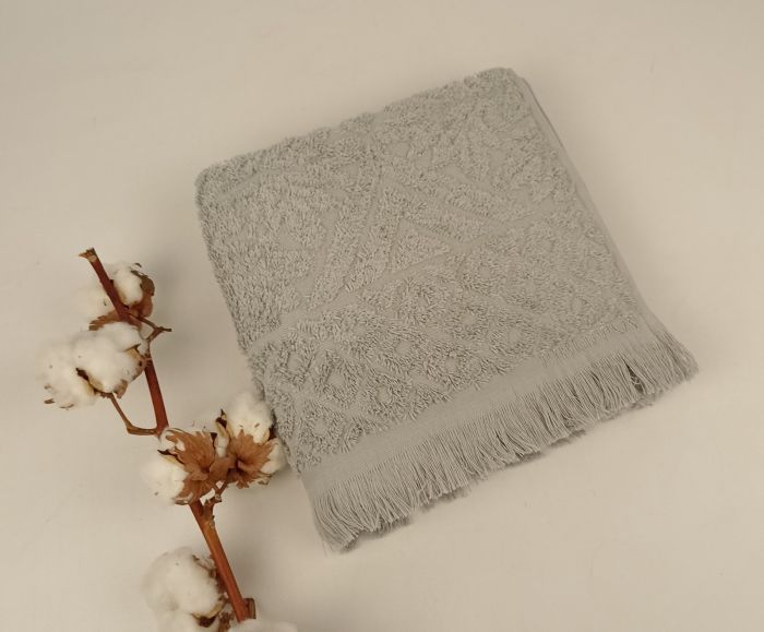 Рушник Philippus Delux Cotton 50х90 Puket Сірий (Е949)