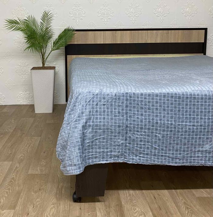 Покривало велюр євро (1216) 200х230 Blue
