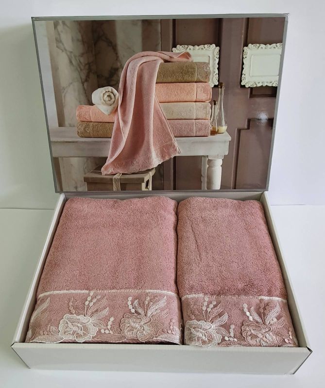Рушники Maison D'or 2шт Gloria Rosa