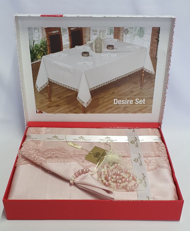 Скатертина Set Maison Royale 160x220+8 psc Desire Powder