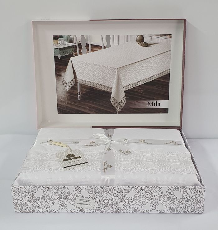 Скатертина Maison Royale 160x220 Mila White