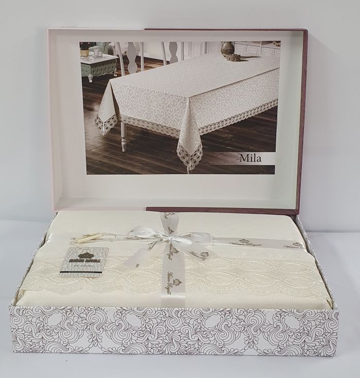 Скатертина Maison Royale 160x300 Mila Cappucino