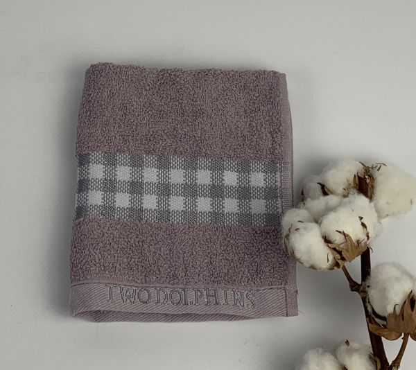 Рушник Two Dolphins Vip Cotton 30х50 Midilli Фіолетовий(A159)